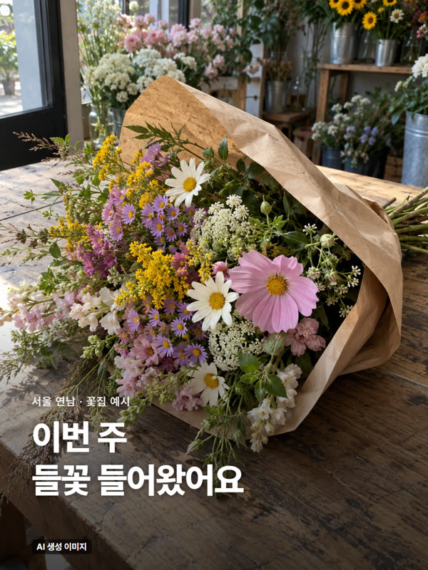 꽃집 예시 인스타 1번째 장
